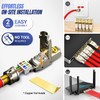 AMPCOM STP CAT7 RJ45 Connector Zinc-Alloy Tool-Free Ethernet Field Termination