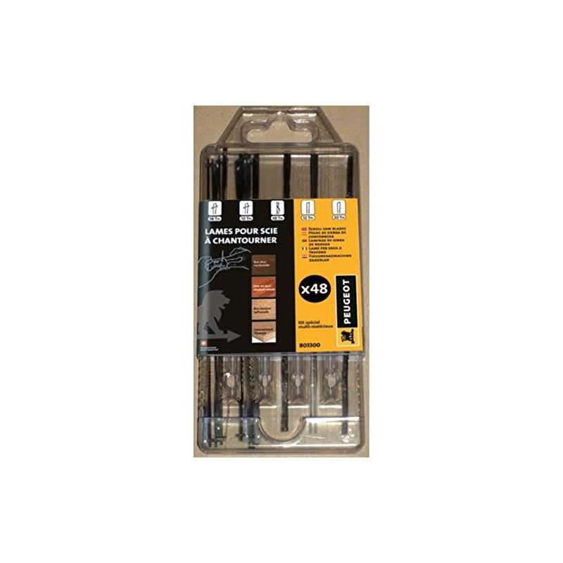 Peugeot 803300 48 Kit for Scroll Saw Blades
