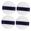 SAFIGLE 4Pcs Fluffy Round Powder Puff with Ribbon for Makeup