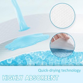 Cat Litter Pee Pads 10 Count, 35.4” L x 23.6” W Pad Refills for XXL(28” L x 20” W) Cat Litter Box and Most Other Litter Boxs, Odor Control, Super Absorbent Leak-Proof