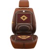 Wood Beaded Comfort Seat Cover with Cooling Ventilated Mesh Lumbar