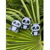 (6-Pack) Panda Theme Children's Door knobs - Pull Handles for