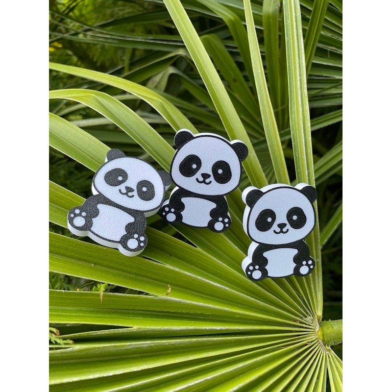 (6-Pack) Panda Theme Children's Door knobs - Pull Handles for