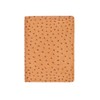 Scully Ostrich Leather Tel/Address Book Organizer Business (Brown)