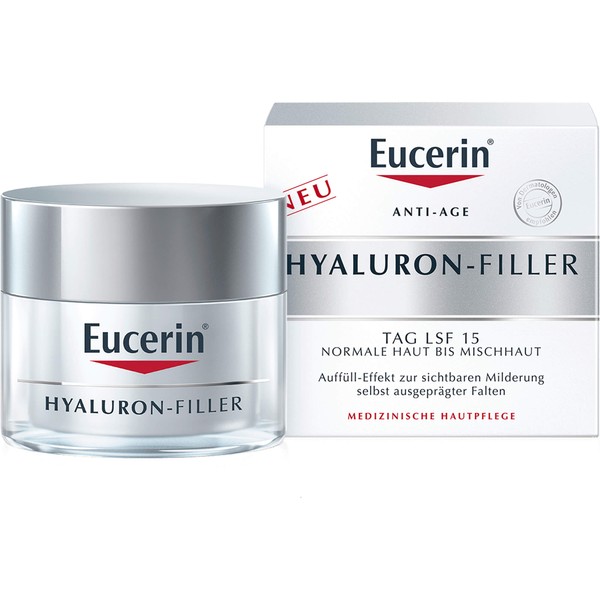 Eucerin Anti-Age Hyaluron-Filler Tag LSF 15 Creme, 50 ml Cream