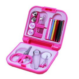 TEHAUX Kit de Costura Portátil Mini Caja 2.75 x 2.55 x 0.78 pulgadas, 41 g – para Reparaciones Rápidas en Casa y Viaje – para Principiantes, Viajeros, Emergencias