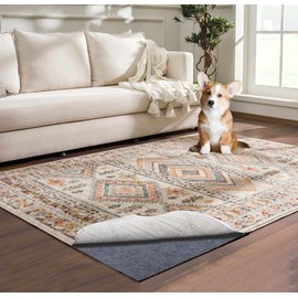 AEHISDHIE Waterproof Rug Pad, 10x14 ft Area Rug Non-Slip Carpet Pad, Non-Slip Rug Pads for All Floors and Finishes, Felt Pad for Hardwood Floors, Keeps Carpets in Place Soft and Safe