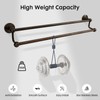 Ntipox Antique Bathroom Double Towel Bar Oil Rubbed Bronze, 24