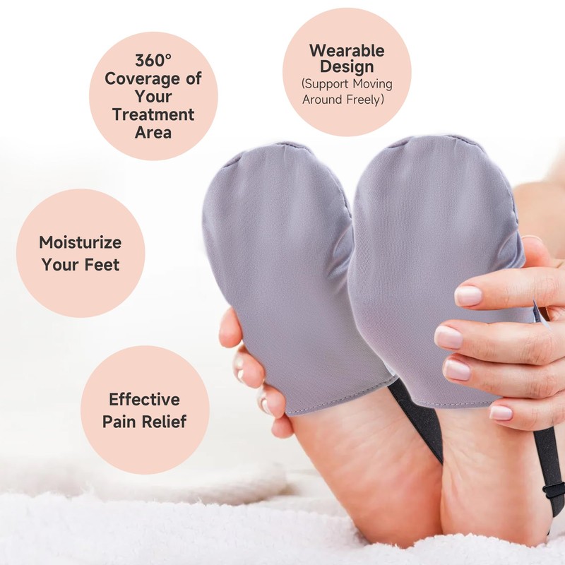 Fuz Bigaza 2 Pack Castor Oil Feet Wrap,Castor Oil Warp