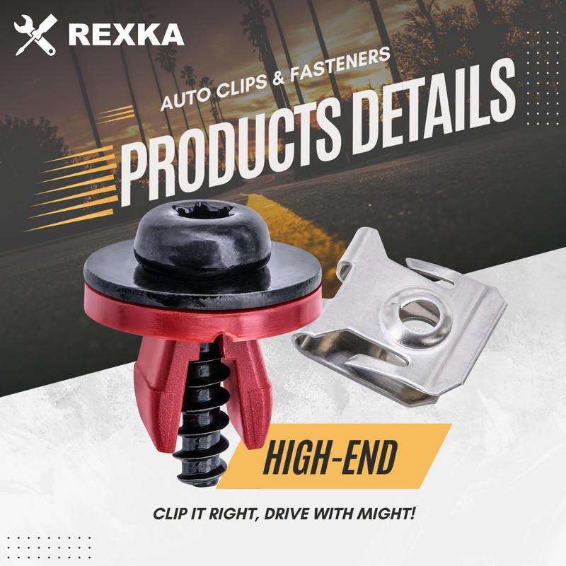 Rexka 10 Sets T30 Engine Splash Shield Guard Undertray Cover