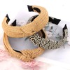 Norbiariz 3 Pack Straw Headbands for Women Wide Knotted Headbands