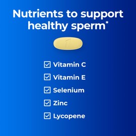 One A Day Men's Pre-Conception Health Multivitamin to Support Healthy Sperm, Supplement for Men with Vitamin C, Vitamin E, Selenium, Zinc, and Lycopene, 30 Count