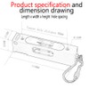 umei Double-Sided Calipers, Chain Buckle, Adjustable Liquid Level Gauge, Luminescent