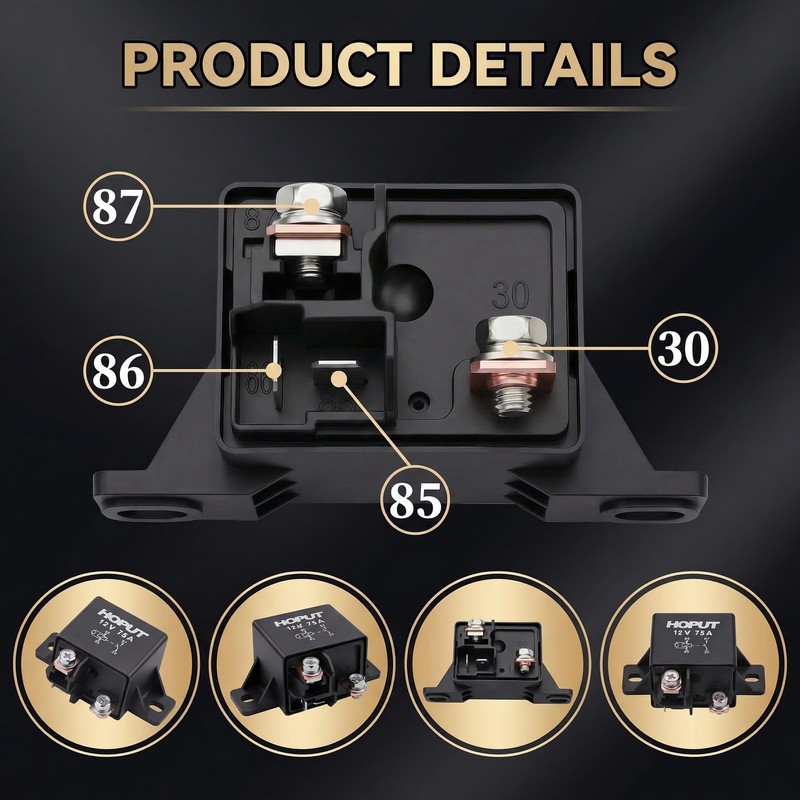HOPUT 12 V 75 A 0332002168 Normal Open Power Relays
