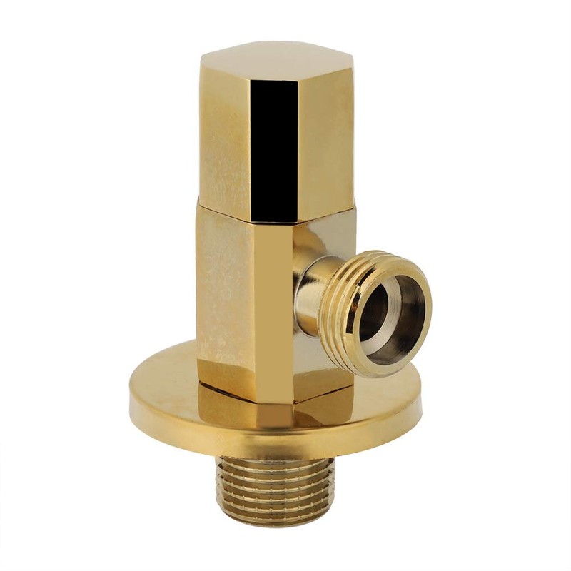 Faucet Angle Valve Brass Gold Water Angle Valve Bathroom Water