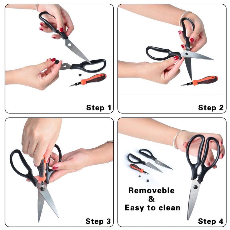 Professional Kitchen Scissors Heavy Duty Cooking Scissors Made from Stainless