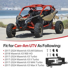 JAVIK Quick Shifter Gate With Hardware Kit for Can-Am Maverick X3 2017-2024 Maverick X3 X Turbo 2017-2024 Maverick X3 MAX X Turbo 2017-2024