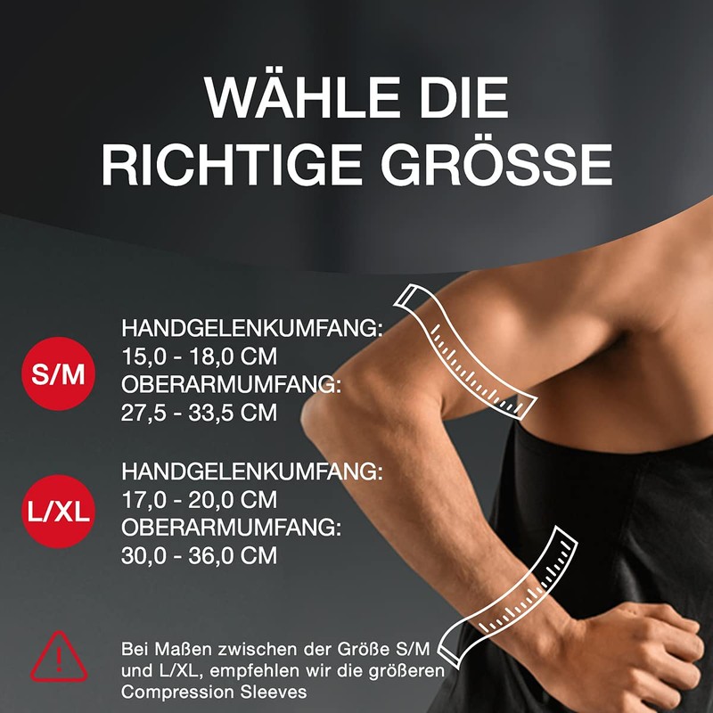 Hansaplast Sport Compression Wear Arm Sleeves, Bandage Supports the Muscles,