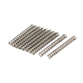 sourcing map 10 pieces 304 stainless steel compression springs compression spring coil spring steel spring silver tone 1 mm x 6 mm x 50 mm