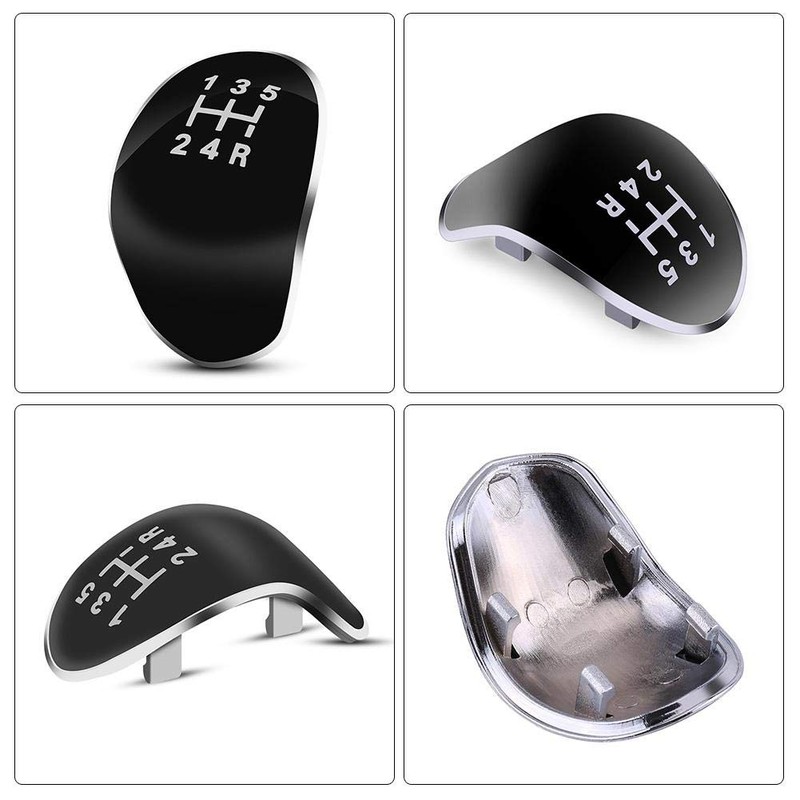 EVGATSAUTO Gear Knob Cover, 5 Gears Car Gear Knob Head