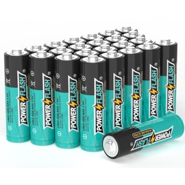 POWER FLASH AAA Batteries 24 Pack (with New Life Date) Long Lasting Triple Batteries, 1.5V Batteries, Shelf Life of 10 Years, Leak Proof, Release Natural Discharge AAA Batteries