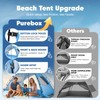 Purebox Beach Tent Sun Shelter with Canopy for 3-4 Person