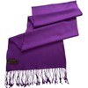 CJ Apparel Purple Men's Nepalese Solid Colour Design Fashion Scarf