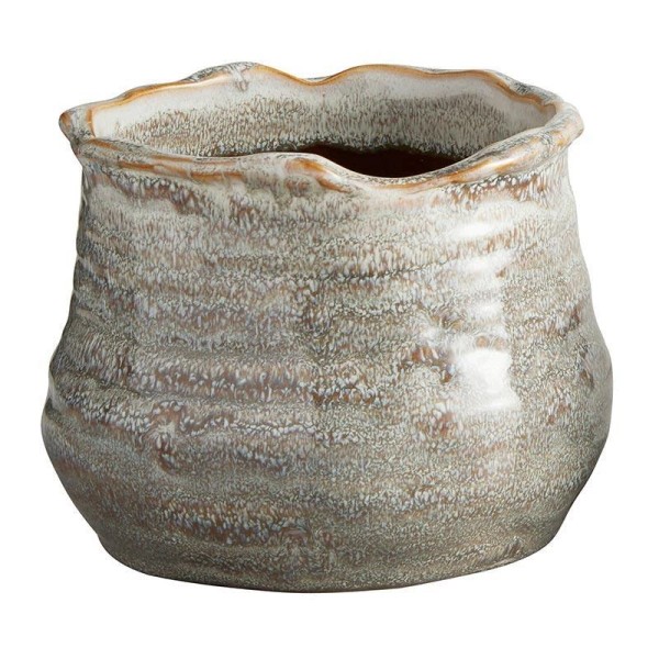 Needzo Clary Sage Large Ceramic Pot, 5 inch H, Decorative