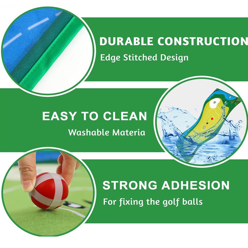 Chipping Game Mat Set Outdoor Super Strong Adhesion Backyard Game