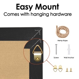 Umtiit Monthly Calendar Dry Erase Whiteboard 11.8 x 11.8 inch(30 x 30 cm), Black Wood Frame, Magnetic Surface Whiteboard for Planning/Schedule/School Timetable/Memo(YLBB-3030BK,US)