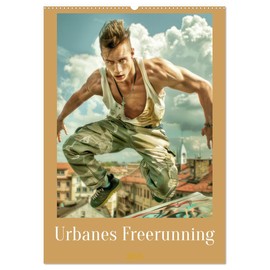 Urbanes Freerunning (Wandkalender 2026 DIN A2 hoch), CALVENDO Monatskalender: Wagemutige Sportart (CALVENDO Sport)
