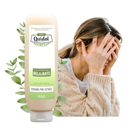 Ungüento Quidol Stress 150g - Alivio Relajante para Cuello y Nuca - Ideal para Tensión por Estrés - Favorece un Mejor Descanso.