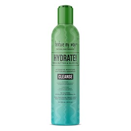 Texture My Way Natural Hair Therapies Hydrate! Hair Moisture Intensive Softening Shampoo, Ideal for Coiled, Frizzy, Curly Hair, 12 oz