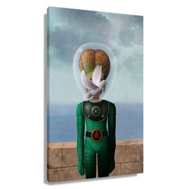 Mars Attacks! Sci-fi Movies Poster Wall Canvas Artwork for Living Room Giclee Prints Hallway Decorations Rectangular Paintings for Bedroom Picture Gifts Decor for Kitchen Modern Home Office (16*24inch,Unframed)
