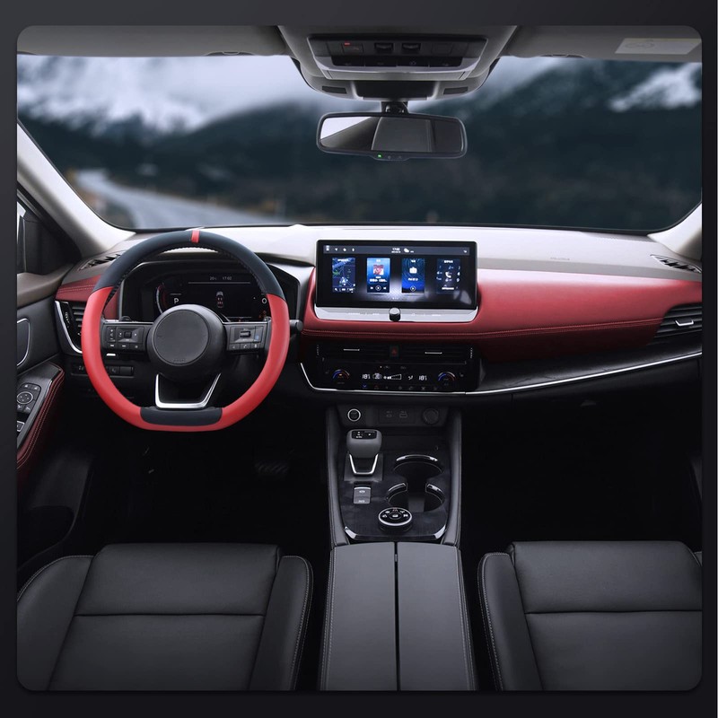 SEG Direct Flat Bottom Steering Wheel Cover, D Shaped Car