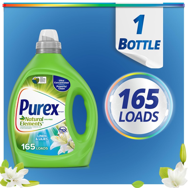 Purex Liquid Laundry Detergent, Ultra Concentrated, Natural Elements Linen &