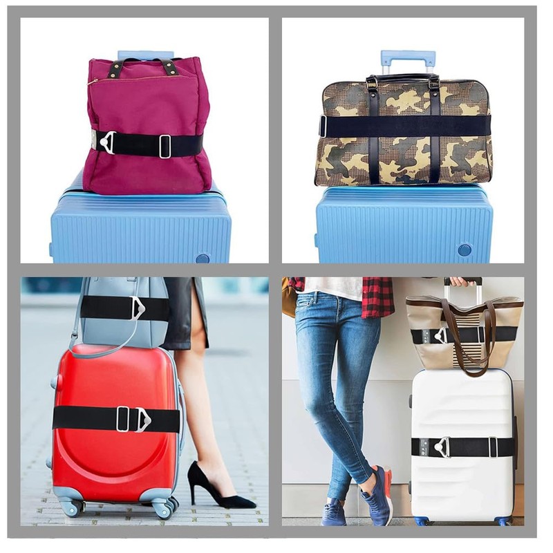 Luggage Straps for Suitcase, Granmagazz 2-in-1 Travel Belt Luggage Straps