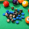 CLISPEED 40pcs Cue Tips 10mm Replaceable Cue Tips Pool Cue