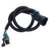 EPSIRMP 2pcs Black Oxygen O2 Sensor Header Extension Harness 24