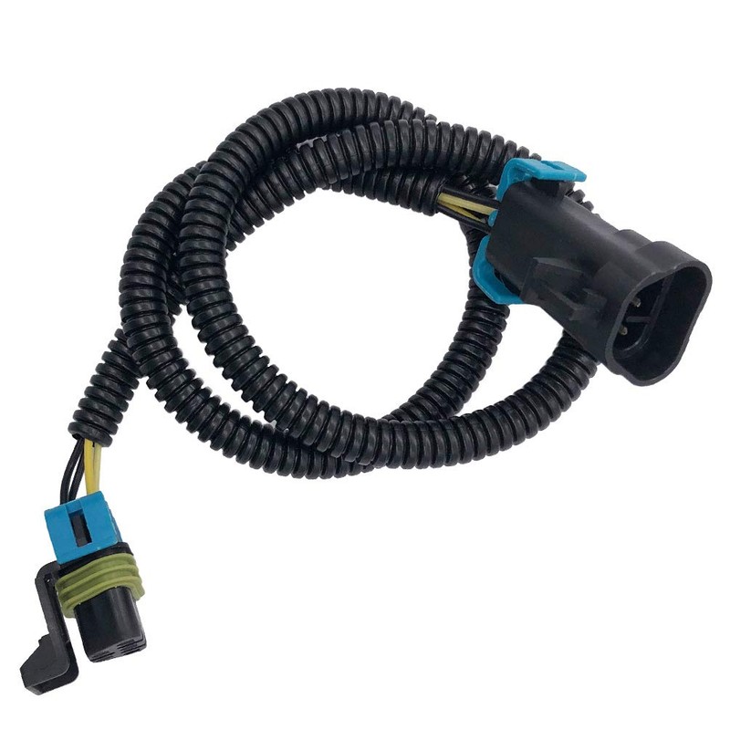 EPSIRMP 2pcs Black Oxygen O2 Sensor Header Extension Harness 24