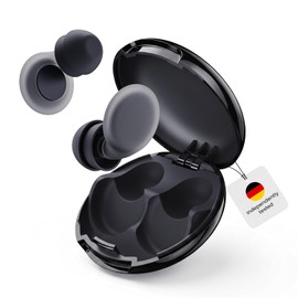 Pro Ear Plugs for Sleep |47dB SoundTarget Certified|Acoustic-Engineered with Cloud-Like Comfort|Triple-Layer Noise Isolation|Durable 8-Size Fit for Sleep/Office/Travel (Black, Medium)