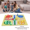 Ludo Chess Set Folding Roll Up Board Game Pad with