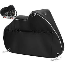 TeamObsidian Bike Cover - Outdoor Bike Storage, Bicycle Transportation or Travel Covers - Waterproof eBike Protection - For 1 to 3 Bikes - Heavy Duty Ripstop 600D Oxford Material