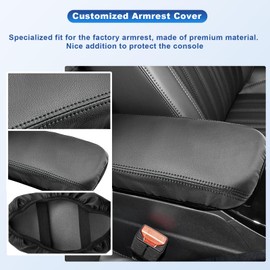 CDEFG Compatible with Peugeot 208 2008 e-208 e-2008 2020-2024 Centre Armrest Armrest Cover Scratch Protection Centre Console Faux Leather Armrest Cover Centre Console Cover 208 2008 Accessories