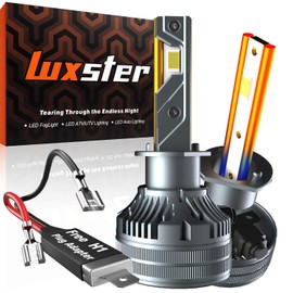 LUXSTER Punisher 80,000LM 9006 9005 LED Bulbs Combo, Ultra-Bright TalonLED Chips, Easy Plug-N-Play Installation, 6000K Pure White, IP68 Waterproof, Pack of 4