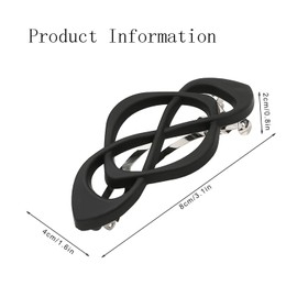 CONGGUAN 5-Pack French Hair Clips for Women Cross Design Metal Claw Clips Strong Hold Hollow Curved Hairpins for Half-Up Ponytail, Boho Chic Hair Accessories (Multi-Color)