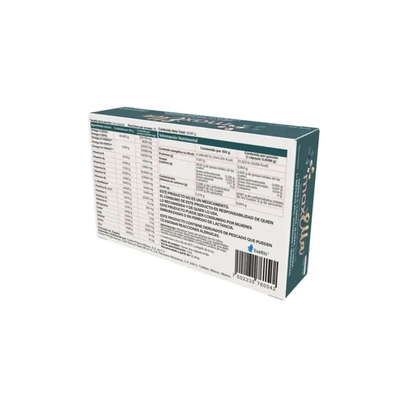 Maxella Suplemento Alimenticio Omega 3 Y Metilfolato 30 Caps Sin