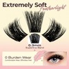 LASHVIEW LASHVIEW Lash-Extension-Clusters COMFYLASH D Curl Lash Clusters Natural Look