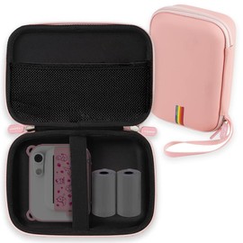 Leayjeen Kids Instant Print Camera Case Compatible with Hangrui/Gofunly/Operhoo/Yorkoo/Himont/Chrerna and Kids Camera Print Paper, Birthday Gift Toys for Boys and Girls (Case Only) Pink