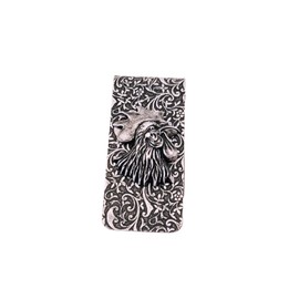 Handmade Oxidized Silver Embossed Rooster Money Clip